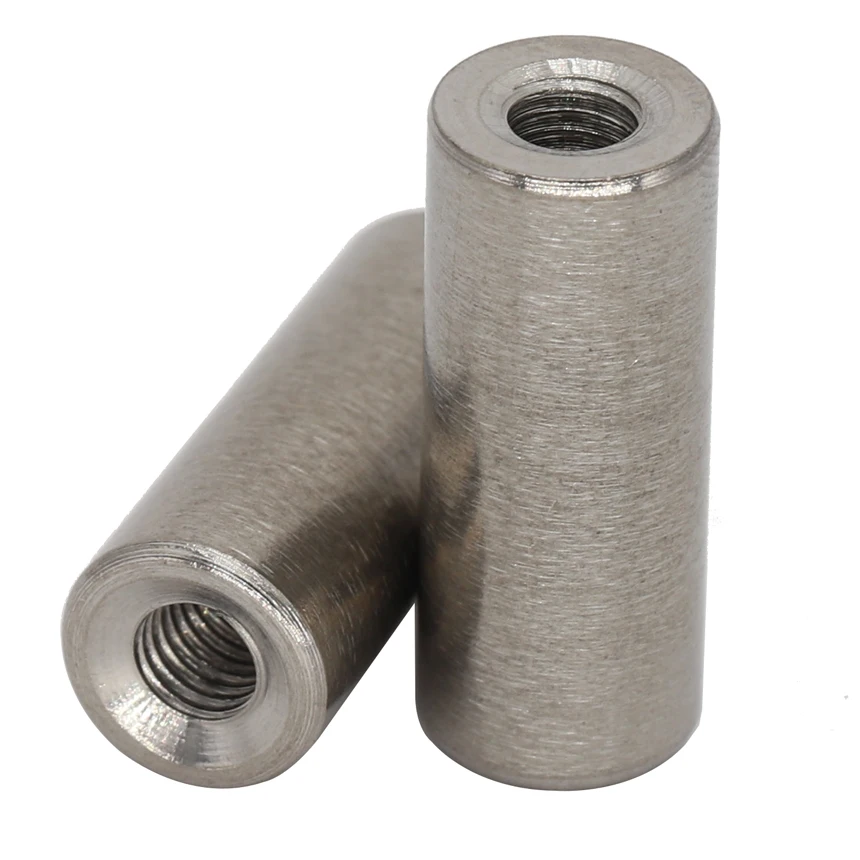 

M5 M5*10*15 M5x10x15 M5*10*20 M5x10x20 304 Stainless Steel Thick Extended Rod Round Cylinder Double Head Coupling Connector Nut