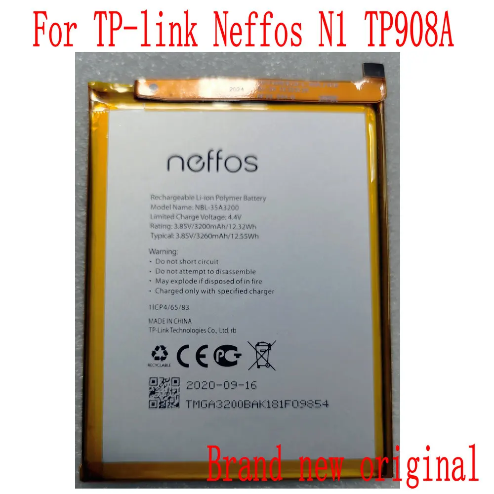 New NBL-35A3200 Battery For TP-link Neffos N1 TP908A Mobile Phone 3260mAh