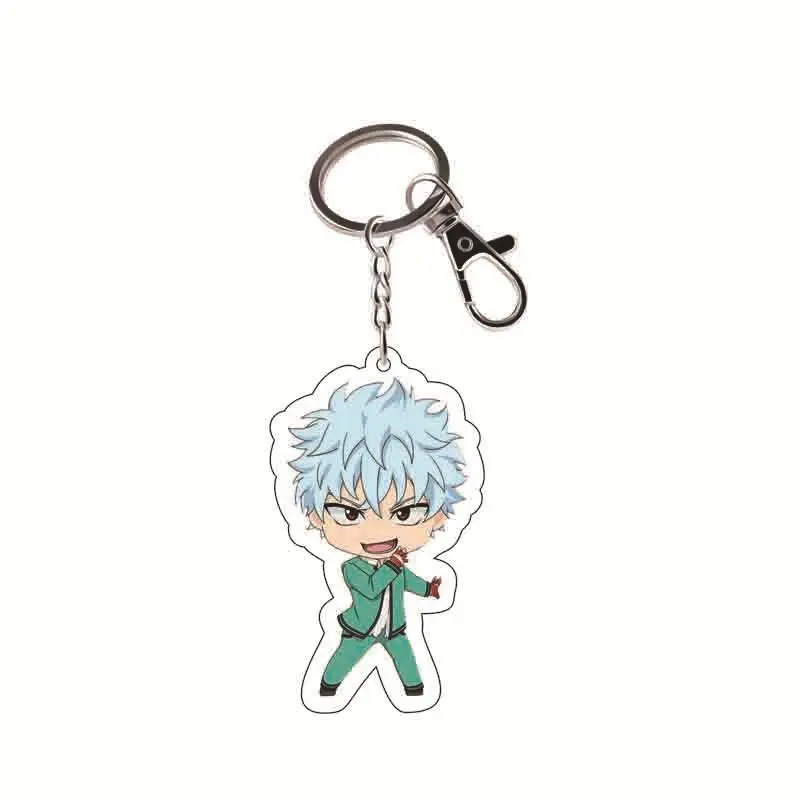 The Disastrous Life of Saiki Kusuo Anime Keychain Transparent Double-sided Pendant Acrylic Key Ring Holder Bag Charm  keychains