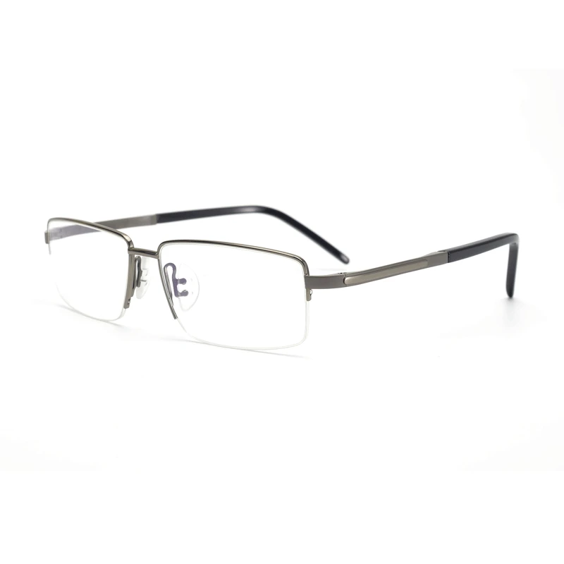 2023 Top Women Titanium Glasses Frame Ultralight Square Eye Myopia Prescription Eyeglasses Frame Male Half Optical Frame P8181