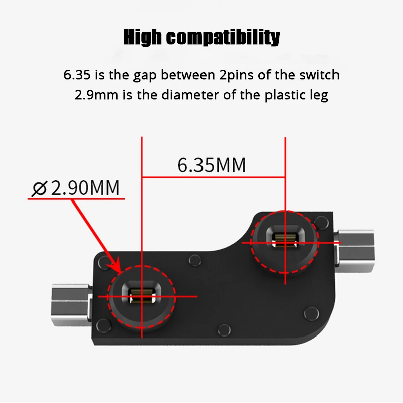 Kailh Hot-swappable PCB socket Hot Plug CPG151101S11 for Gateron Outemu Cherry MX Switches Mechanical Keyboard DIY