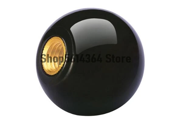 10pcs M8 Threaded Diameter 32mm Dia Plastic Ball Lever Knob Control Handle Black