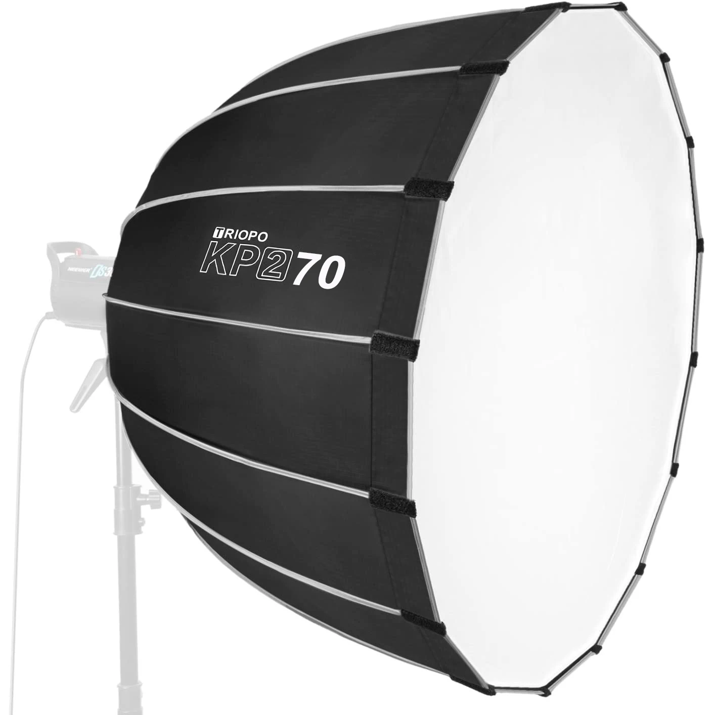 

Triopo Hexadecagon Collapsible Softbox 60cm/70cm Deep Parabola Umbrella with Bowens Mount Softbox Diffuser for Studio Monolight