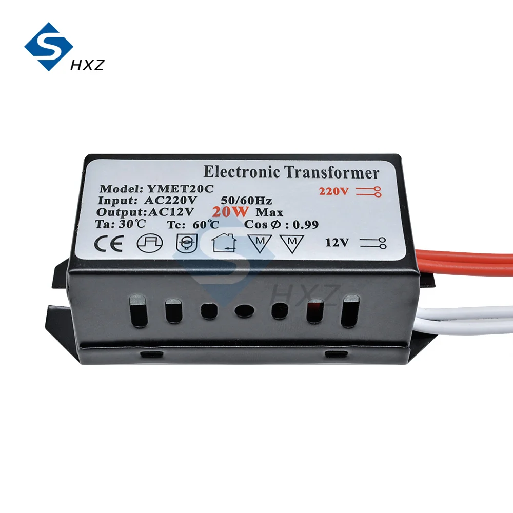 20W/20W-60W Halogen Light Driver Power Supply AC 220V to AC 12V Electronic Transformer Voltage Converter LED Transformer