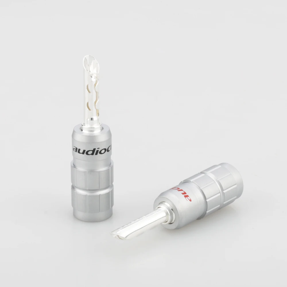 Аудиоколонка с покрытием из чистого серебра 638S, разъем типа «банан» BFA, разъем типа «банан» для акустического кабеля, Hi-Fi усилитель, терминалы