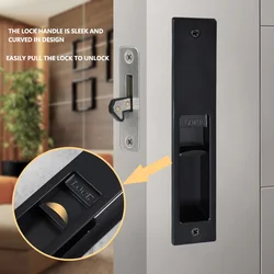 Sliding Door Hook Lock Toilet Sliding Door Indication Lock Kitchen Balcony Sliding Door Lock Wooden Door Sliding Door Lock