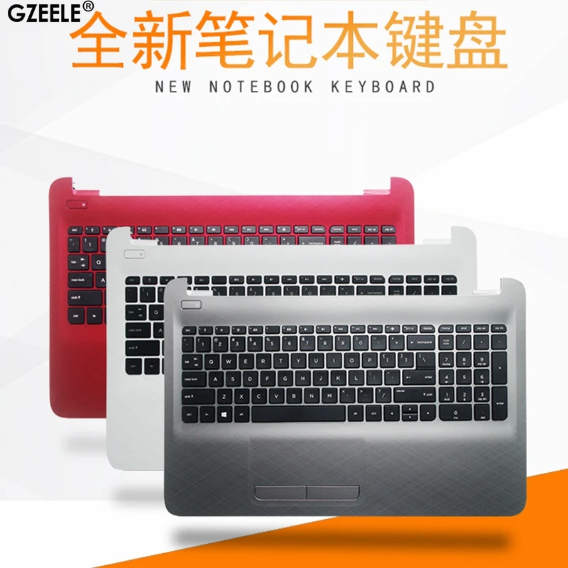 New Keyboard For HP 250 G4 255 G4 256 G4 250 G5 255 G5 256 G5 TPN-C125 ​TPN-C126 15-AC 15-AY 15-AF 15-BA Palmrest Top Case