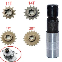 T8F frizione tamburo scatola ingranaggi pignone assale 33cc 43cc 49cc motore 11 14 17 20 denti scatola ingranaggi per Scooter Mini bici