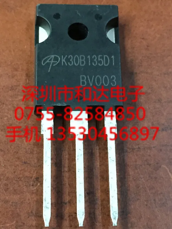 (5 Pieces) AOK30B135D1 K30B135D1  TO-247 / AOK2500 K2500 / K75B60D AOK75B60D  600V 75A / AOK20B135D1 K20B135D1 TO-247