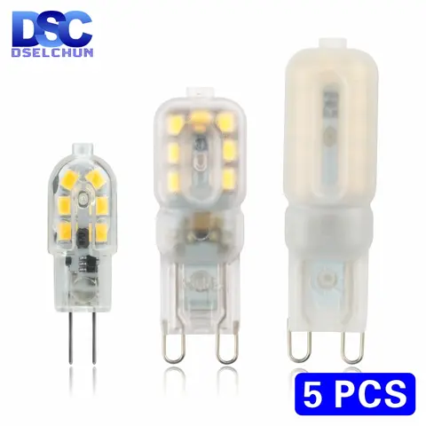 5pcs LED G4 G9 Bulbs 3W-5W DSELCHUN