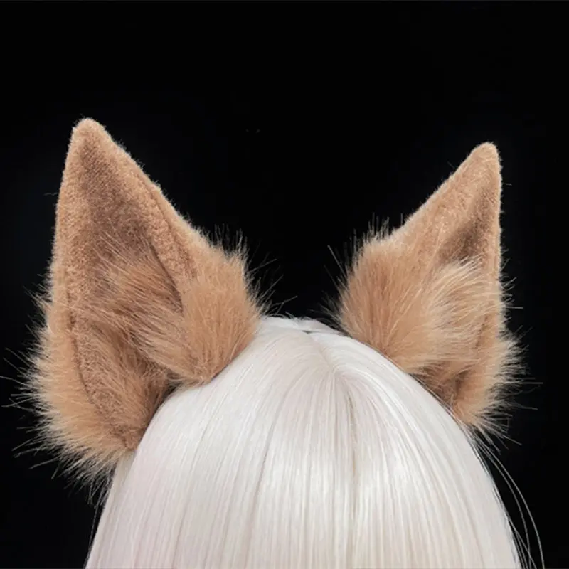 Custom made lovely fox original animal simulation wolf ear animal ears hair hoop hairband  cosplay