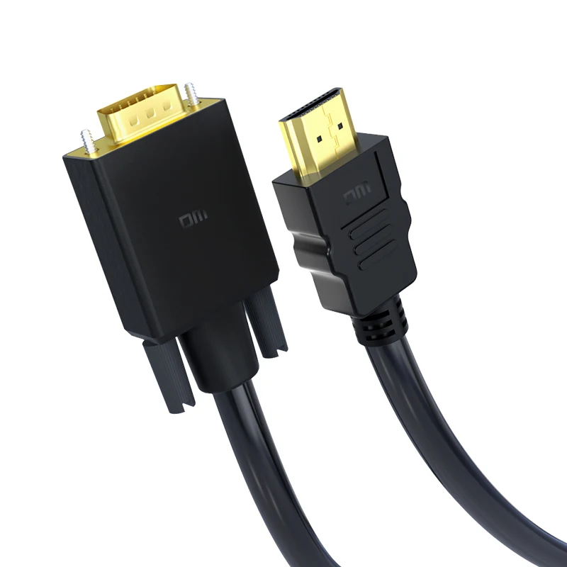 كابل HDMI 1.8 م 3 م إلى VGA 1080P HD مع محول صوت ، CHB033