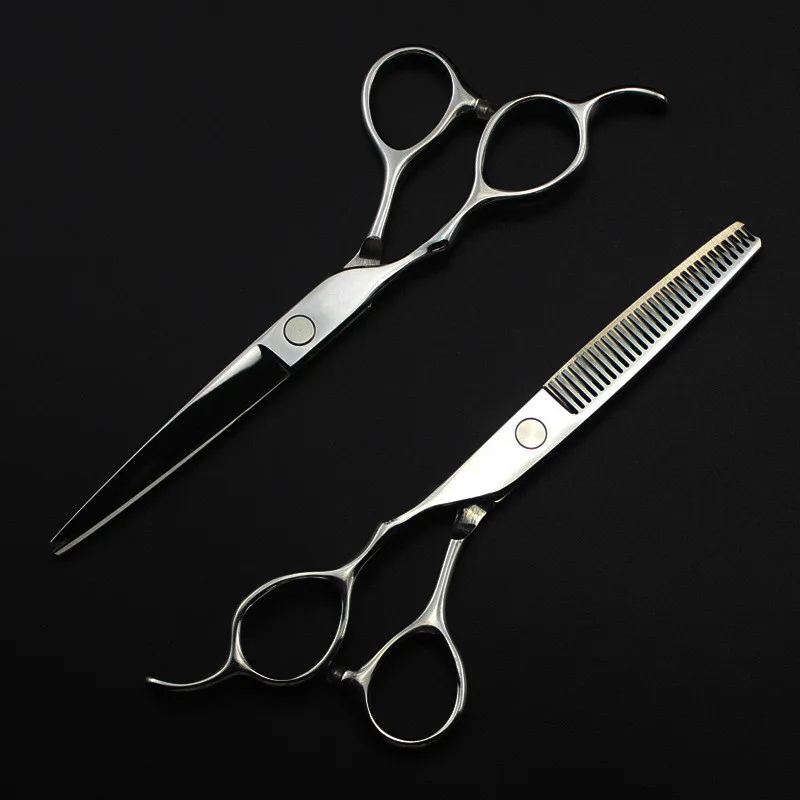 5 Colors professional Japan 440c left handed 6 '' hair scissors set haircut thinning barber cutting shears hairdresser scissors