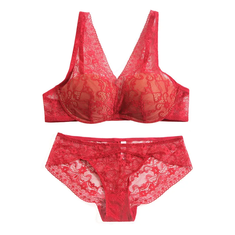 

E likable new comfortable and fashionable ladies underwear gather sexy lace bra set (5 colors available)