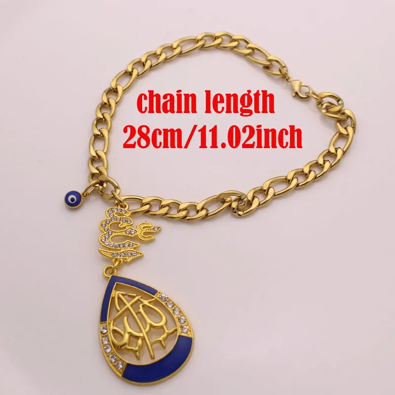 Muslim Quran Allah Car Rear View Mirror crystal Car Pendant Hanging