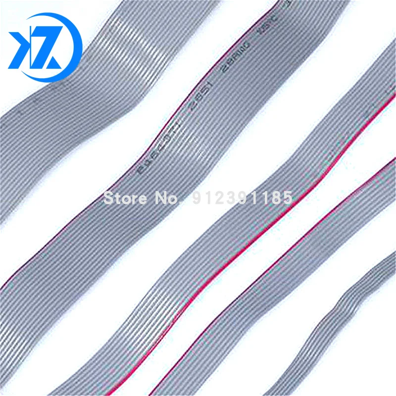 1Meter 0.635mm Pitch Grey Flat Ribbon Cable For IDC FC 1.27MM Connector 10P/14P/16P/20P/40P 30AWG Wire