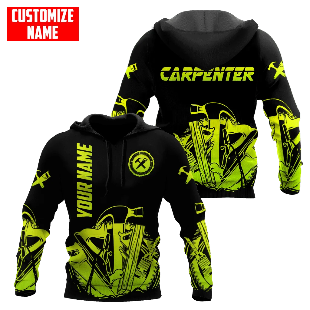 PLstar Cosmos 3DPrinted Newest Carpenter Custom Name Job Art Unique Hrajuku Streetwear Unisex Casual Hoodies/Zip/Sweatshirt B-9