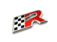 Chrome Flag R car emblem badge sticker for Leon Cupra ALTEA IBIZA TOLEDO Fender Rear Nameplate