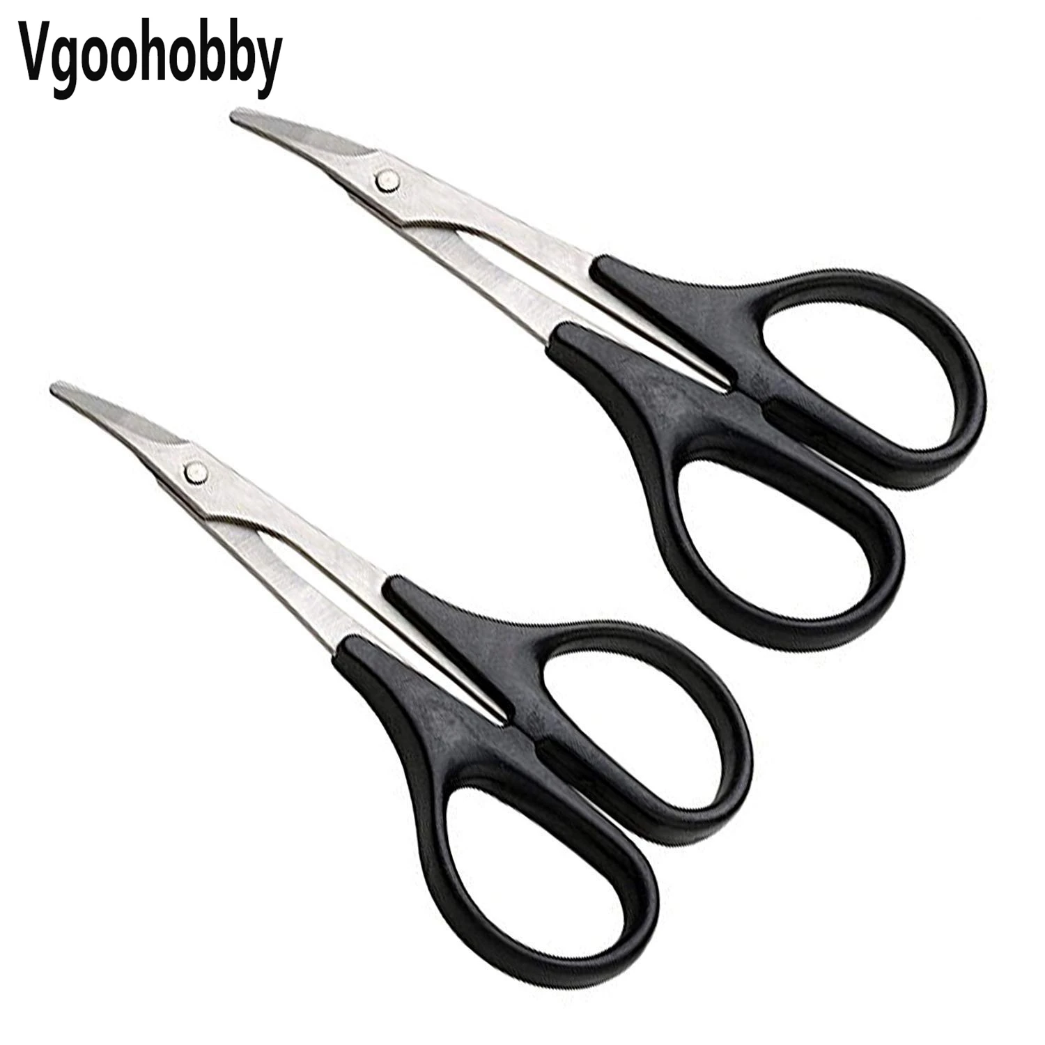 2 Pack RC Curved Body Trimming Scissors for Airplane Vehicle Buggy Truck Car Bodyshell