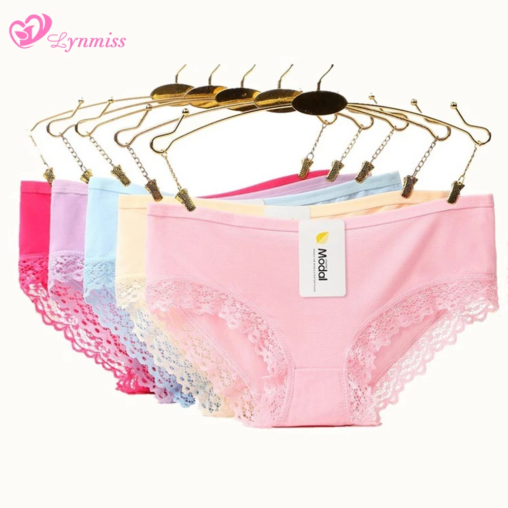 Lynmiss 1/3pcs Plus Size Cotton Panties For Women Underwear Lingerie Lace Panties Women's Briefs Female Underwear Underpants