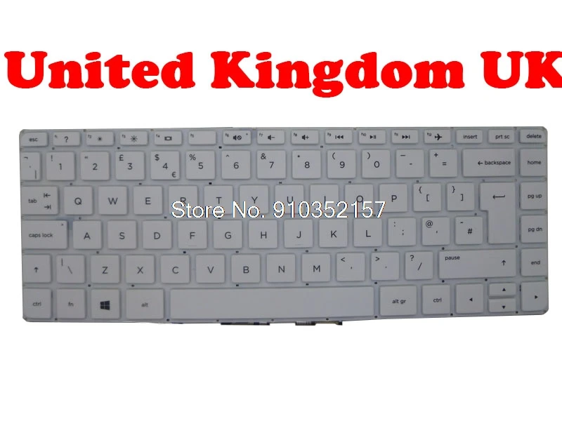 Keyboard For HP For Pavilion 14-V000 MP-14A33US-920 757318-001 SG-62820-XUA 2B-08501Q100 V140846BK1 UK English US United Kingdom