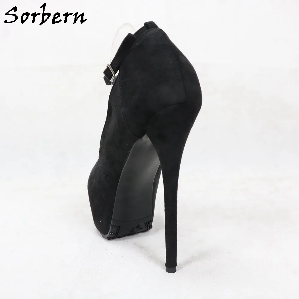 Sorbern Ankle Strap Women Pump High Heel Platform Heels Stilettos Custom Color Ladies Shoe Heels For Women Plus Size 15