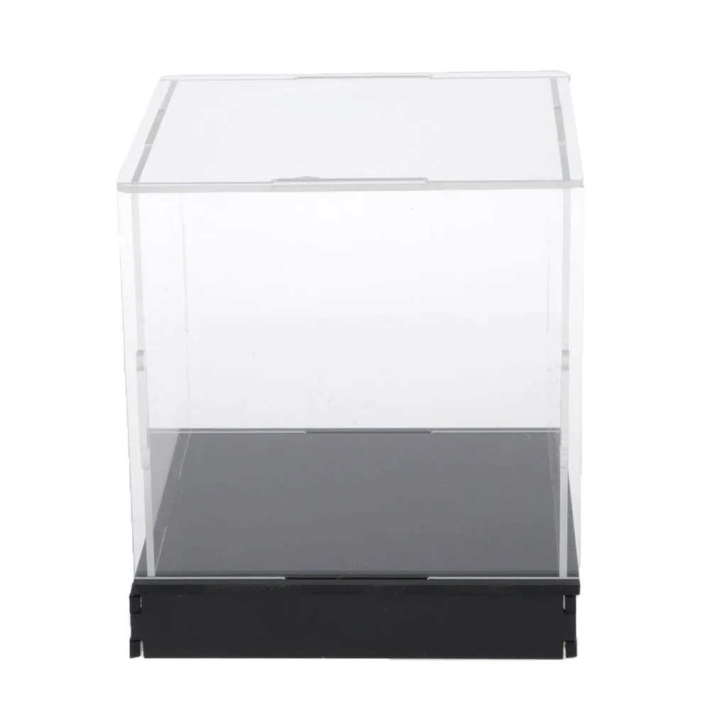 Acrylic Showcase Dustproof Protection Model Figures  10x10x10cm