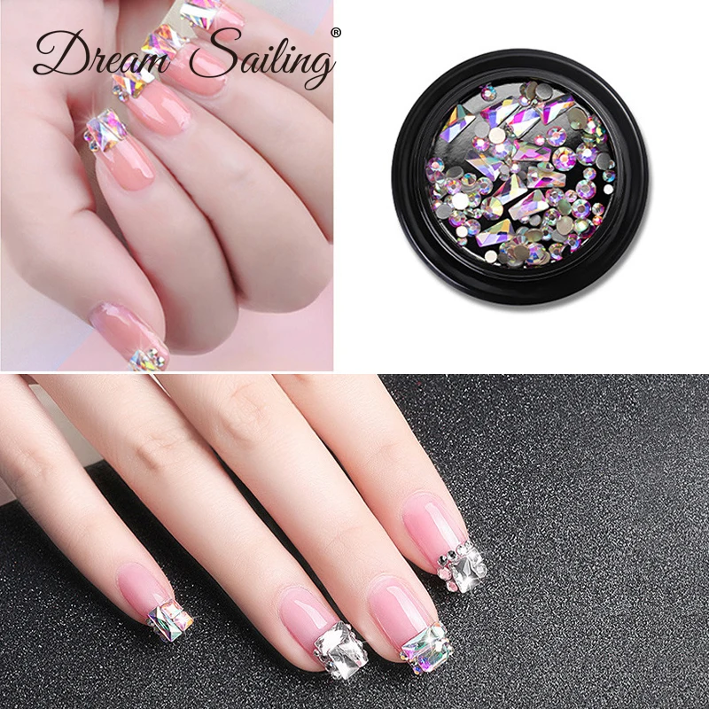 Nail Rhinestones Crystal Zircon Diamond Beads Nail Art Jewelry Manicure Decoration 3D Charms Micro Accessories