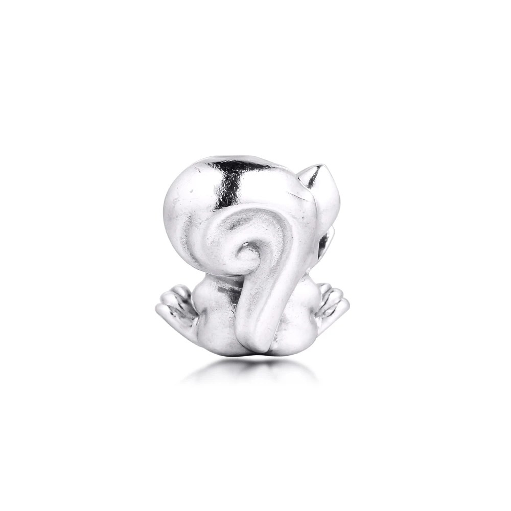 Cute Squirrel Charm New 2020 Fashion Female Hot Sale Charm Silver 925 Beads for Women Bracelets  Jewellry Making