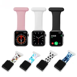 Yumuşak Silikon Emniyet Pimi Gökkuşağı Hemşire Bandı Apple Watch SE Serisi 10 9 8 7 6 5 4 3 2 1 38mm 40mm 42mm 44mm 46mm 45mm 49mm