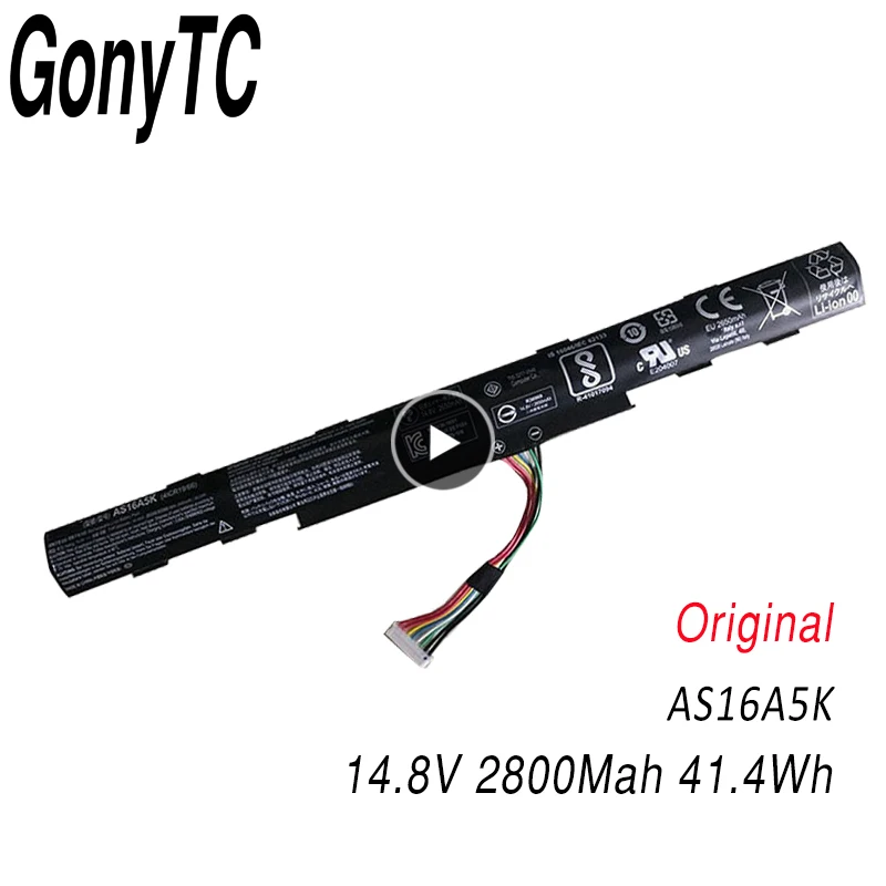 GONYTC 14.8V 41.4Wh New Original AS16A5K Laptop Battery for Acer AS16A7K TMP249 AS16A8K E5-475G