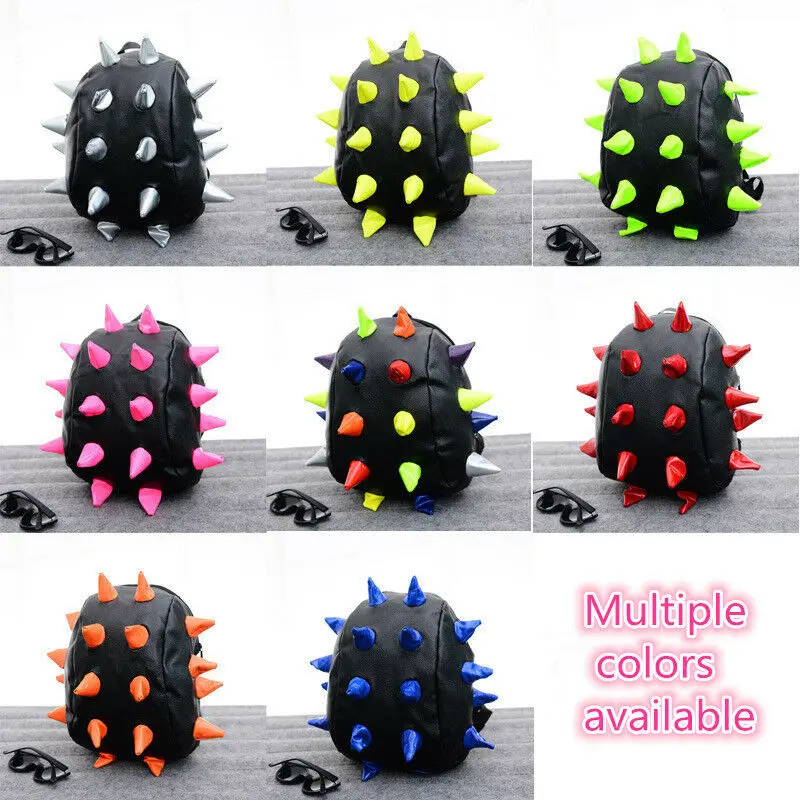 Boy Girl Hedgehog Spike Backpacks Spiky Punk Shoulder Bags School Bookbags Hot Sellings