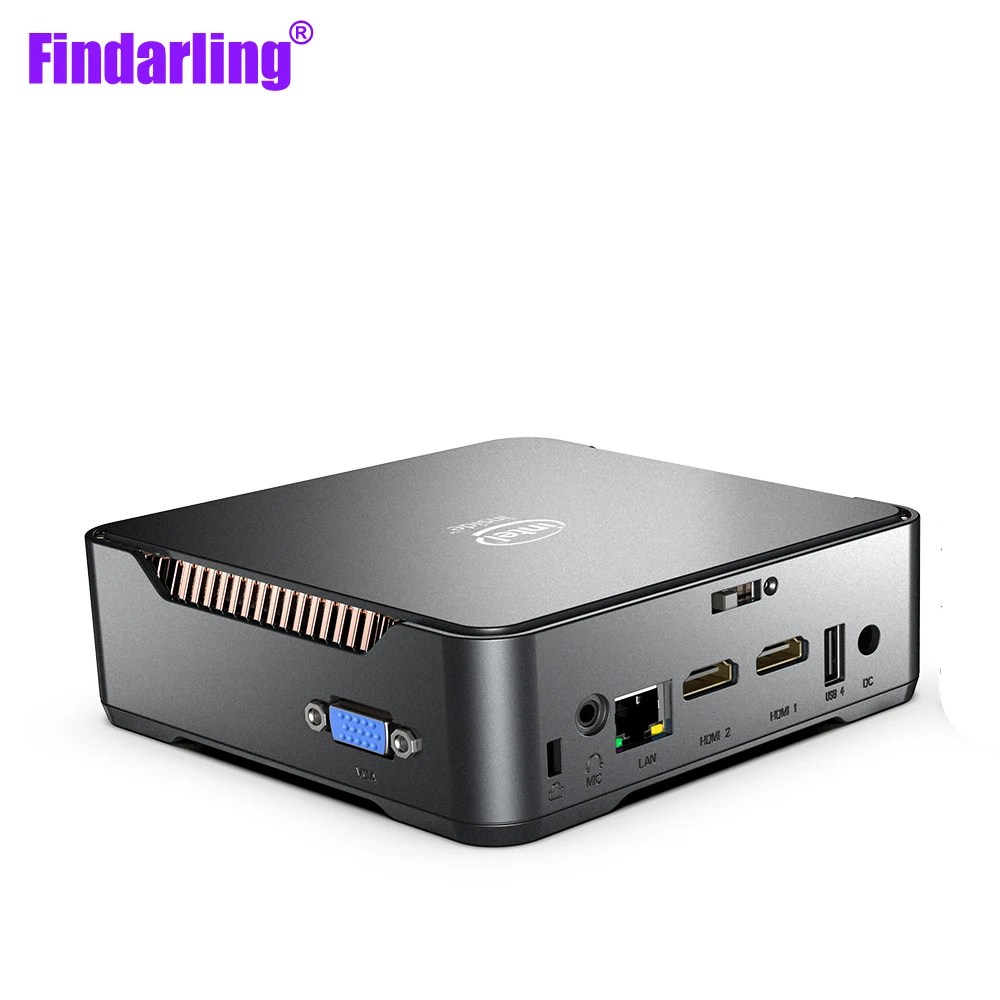 Quad Core Gk 3V Mini Pc Intel Celeron J4125 8Gb Ram Rom 256Gb Ondersteuning Hdd Windows 10 Dual Wifi 2 * Hd 1 * Vga Desktop Htpc