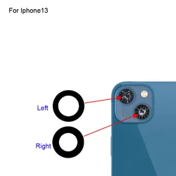 High quality For iPhone 13 Left Back Rear Camera Glass Lens test good For Iphone13 Right glass lens Parts Replacement