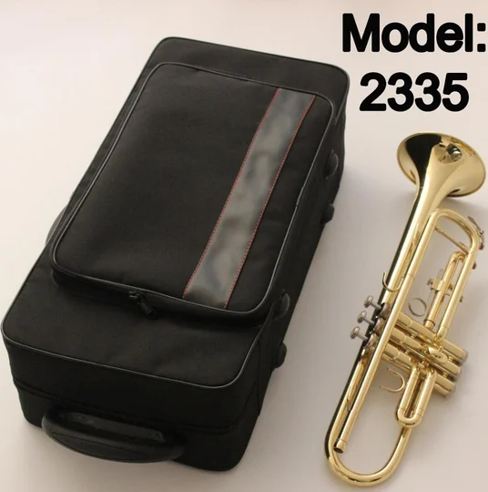 

Music Fancier Club Bb Trumpet 2335 Gold Lacquer Music Instruments Profesional Trumpets Student Included Case Mouthpiece