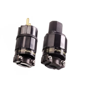 תקע חשמל Furutech Schuko מצופה זהב 24 קראט