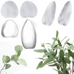 Eucalyptus Leaves Petals & Cutter Silicone Fondant Mould Cake Decor Tool Chocolate, Gumpastes Mold, Sugarcraft, Kitchen Gadgets