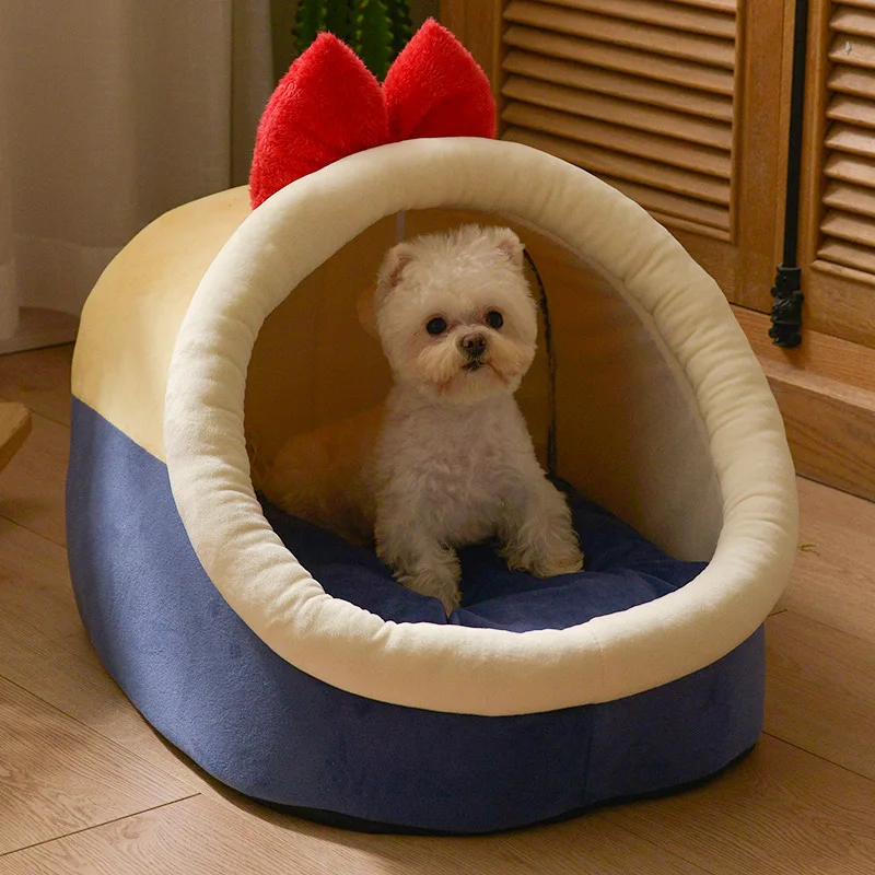 Dog Cave Bed Winter Thicken Comfortable Pet Sleeping Bag Cozy Kitten Lounger Cushion Top Quality Cats House