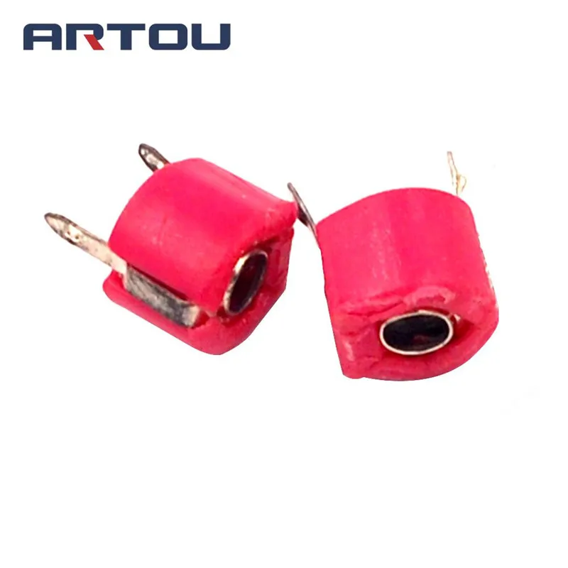 Imagem -02 - Capacitor de Ajustador Variável Sortido Kit Vermelho 20pf Diâmetro mm Conjunto Capacitor Ajustável Pacote 50 Peças