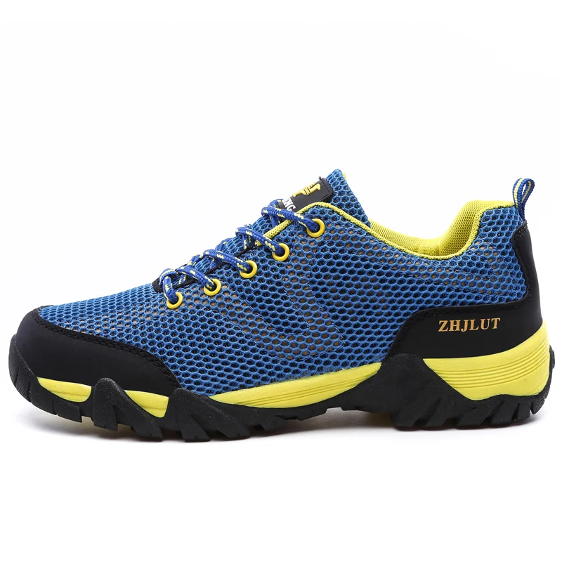 Men Women Outdoor Sports Breathable Hiking Shoes,Mesh Trekking Footwear,Spring Summer Couple Climbing Shoes Male Sport Shoes