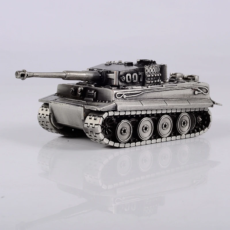 Alloy German tiger heavy tank 1:72 all metal finished model ornaments tracks cannot move