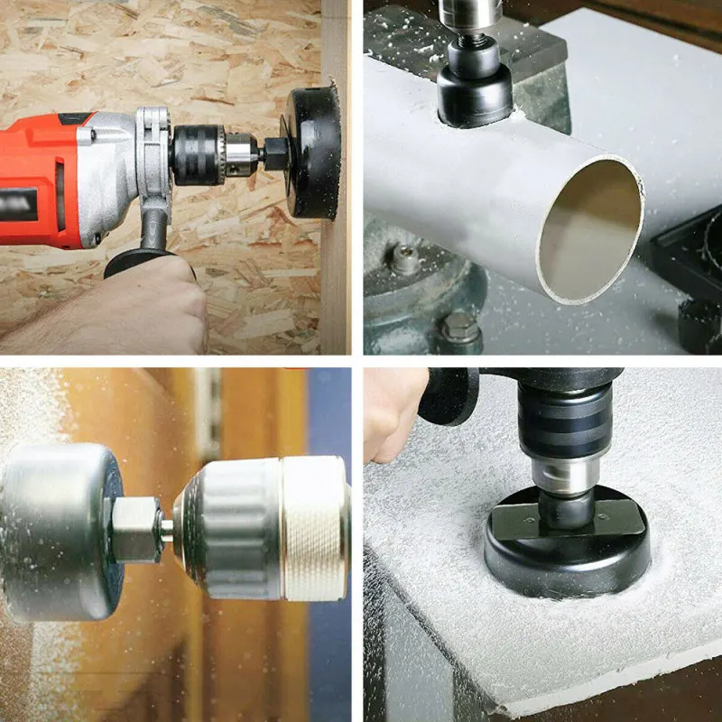 11 pz/set Kit di punte per seghe a tazza da 3/4 "a 2 1/2" mandrino in lamiera di legno plastica acciaio al carbonio foro di alta qualità ampiamente durevole