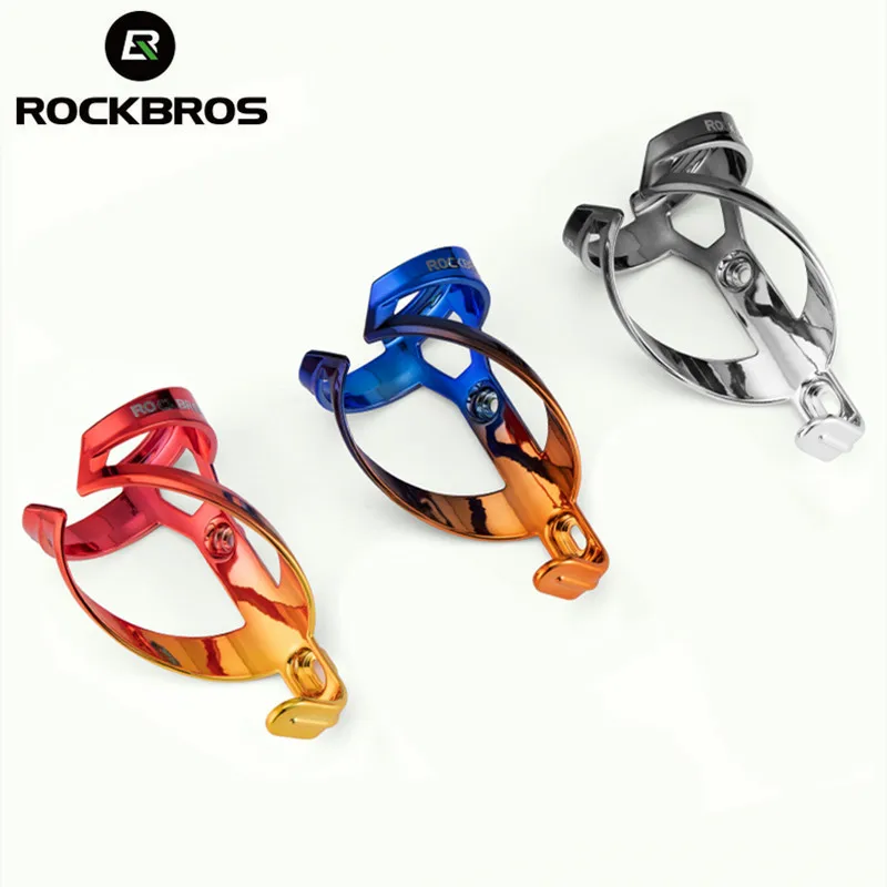 ROCKBROS Bicycle Water Bottle Cage PCMTB Bike Bottle Cage Toughness Integrally Molded Electroplating Ductility Bottle Holder