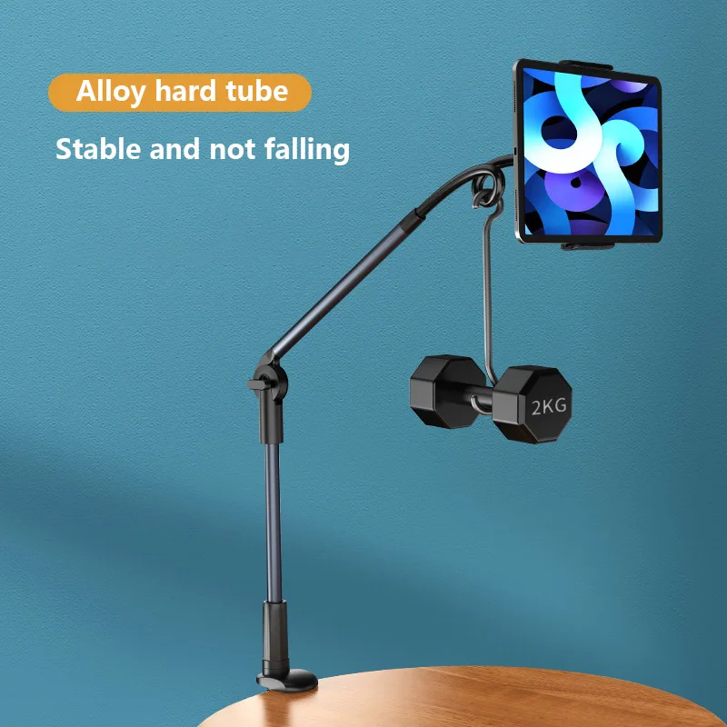 SMOYNG Lazy Bed Tablet Phone Holder Stand Two  Arms Adjustable Support For Xiaomo iPhone iPad Pro Desktop Clip Bracket Mount