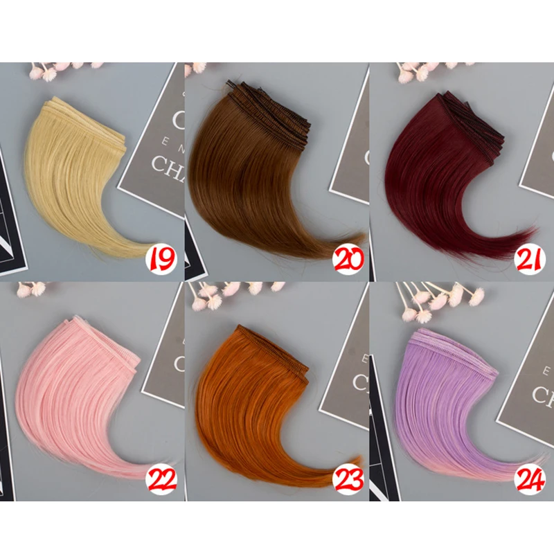 New 10cm DIY Hairline big roll big buckle dark button Tresses Doll Wig Material Hair Wig For 1/3 1/4 BJD Doll Accessories toys