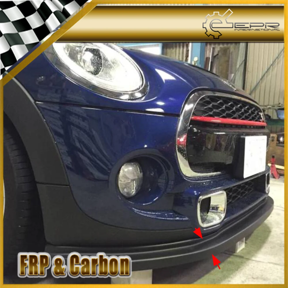 Bodykits For F56 Mini Cooper S JDM Style Carbon Fiber Front Lip (S Only) Glossy Finish Bumper Splitter Tuning Spoiler Kit