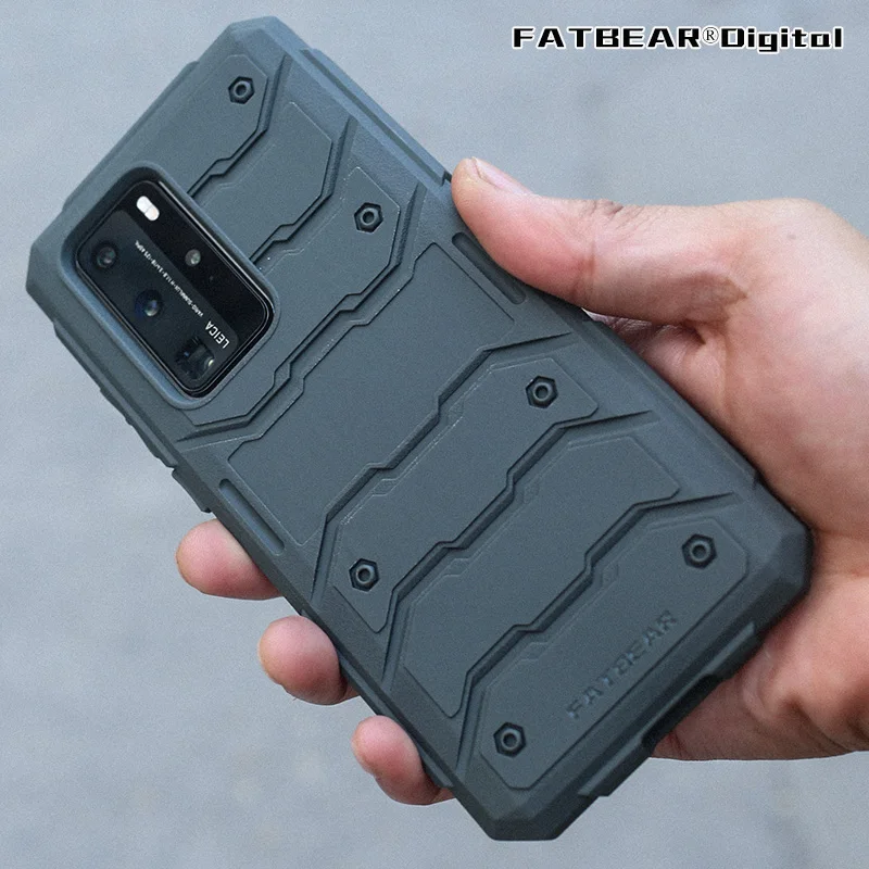 FATBEAR [For [HUAWEI P40 Pro P40pro+ Plus]  Tactical Military Grade Rugged Shockproof Armor Buffer Case Cover