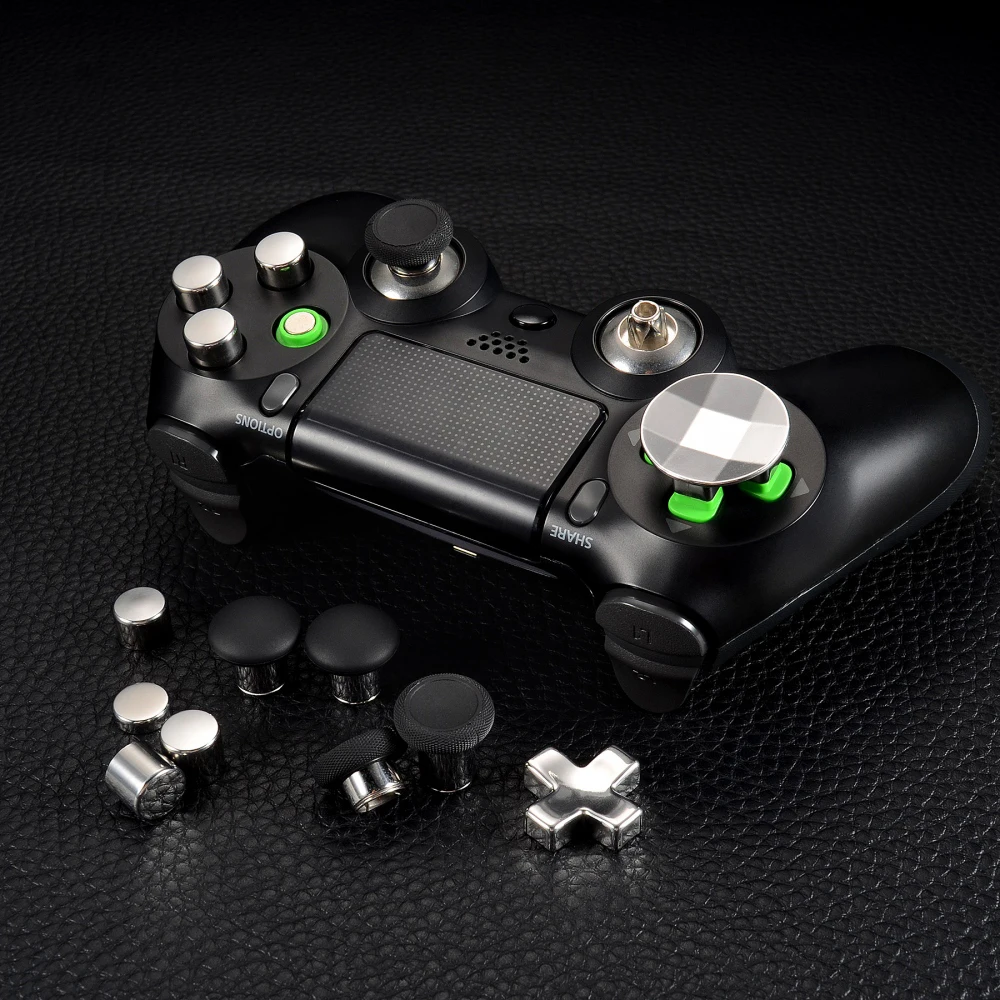 EXtremeRate-lèvent métalliques magnétiques pour manette PS4, délit Dpads, pouce réglable, pièces de réparation recommandées, tous les modèles