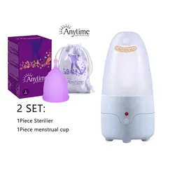 Menstrual Cup Kit Sterilizer and Period Cup Mental Collector Hypoallergenic Certified Medical Silicon Cup For Women Health Care