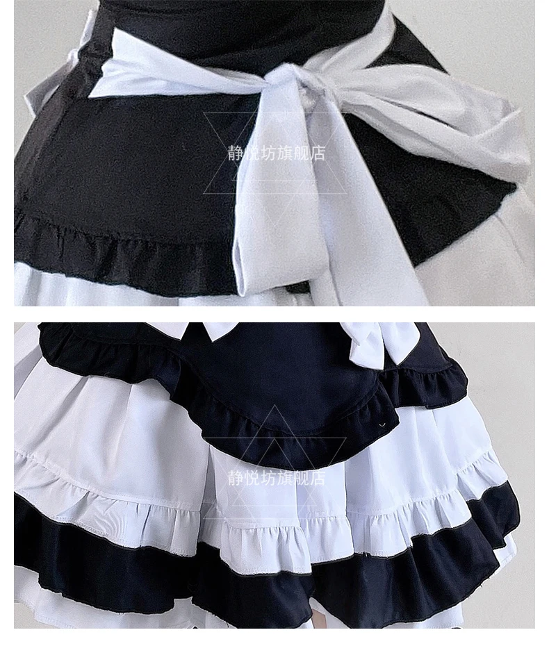 Người Giúp Việc Bộ Trang Phục Cosplay Trắng Đen Người Giúp Việc Bộ Trang Phục Tạp Dề Gợi Cảm Trò Chơi Diễn Xuất Đồng Nhất Cám Dỗ Người Giúp Việc Bộ Trang Phục Lolita Đầm